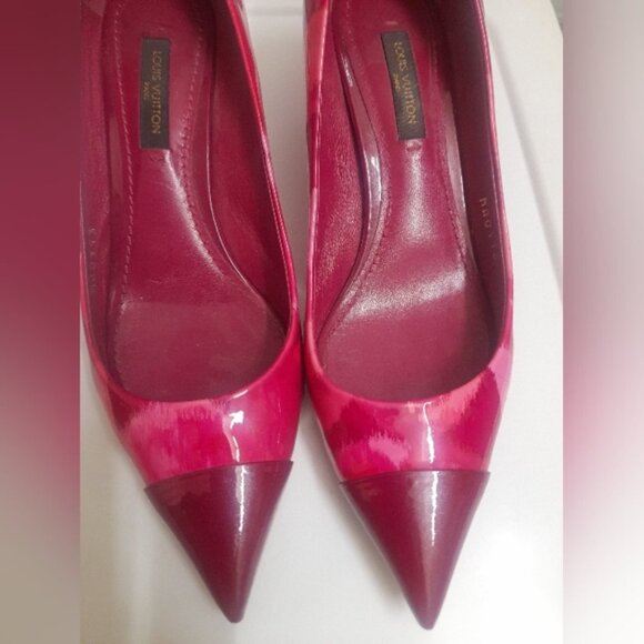 LOUIS VUITTON - Pink Flower Bloom Patent Leather Pump/Heels - Picture 15 of 16
